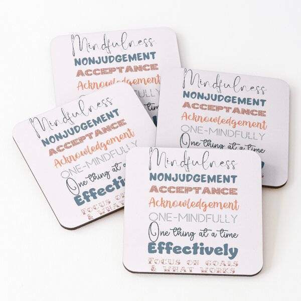 Item preview, Mindfulness. Nonjudgement, Acceptance and Acknowledgement, One mindfully, Effectively. designed and sold by Orianah.