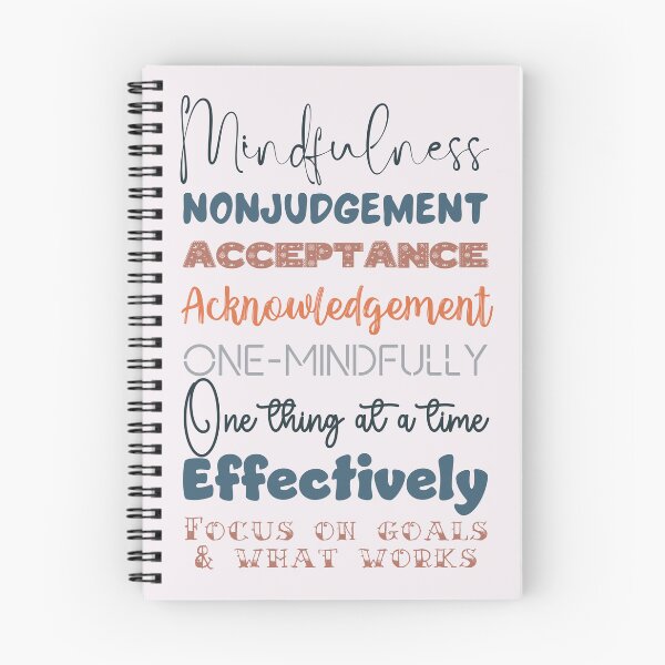 Item preview, Mindfulness. Nonjudgement, Acceptance and Acknowledgement, One mindfully, Effectively. designed and sold by Orianah.