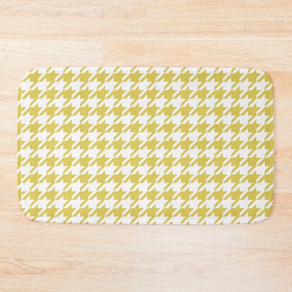 Item preview, Yellow Houndstooth Classic Pattern Design designed and sold by Art-and-Archaeo.