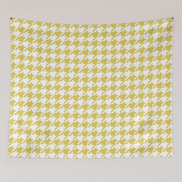 Item preview, Yellow Houndstooth Classic Pattern Design designed and sold by Art-and-Archaeo.
