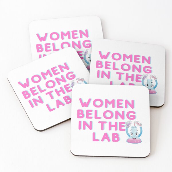 Artikelvorschau, Women Belong In The Lab funny Sticker entworfen und verkauft von Ssimo30.