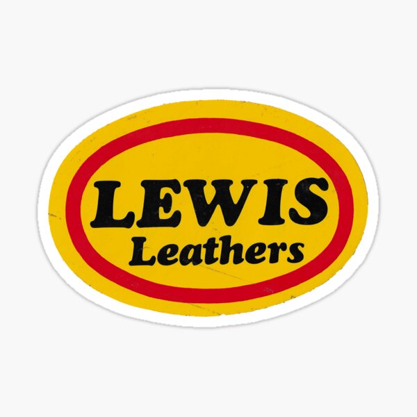 Retro Lewis Leathers Logo Sticker for Sale by Christian-Parry