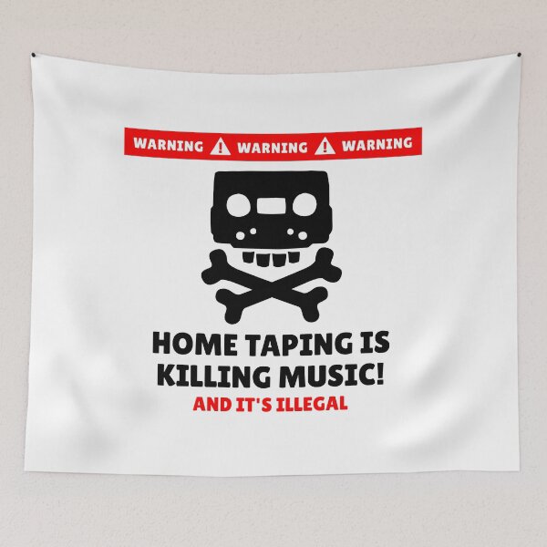 Item preview, Home Taping is Killing Music, And It's Illegal designed and sold by tapeisdamessage.