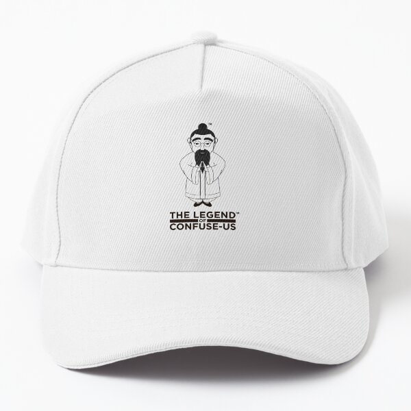 The Legend of Confuse-us Hat (B&W) Baseball Cap