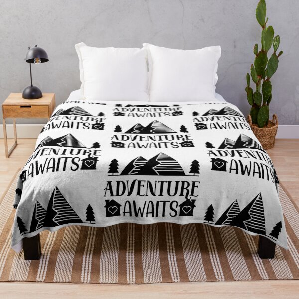 Item preview, Adventure Awaits Camping Trips I love Camping Hiking Camping Tree Mountains Tent Art Design Happy Apparel Essential Inspiration Joy Mood Funny designed and sold by DesignByHeartUK.
