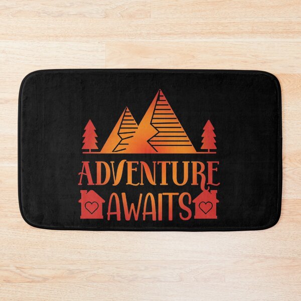 Item preview, Adventure Awaits Camping Trips I love Camping Hiking Camping Tree Mountains Tent Art Design Happy Apparel Essential Inspiration Joy Mood Funny designed and sold by DesignByHeartUK.