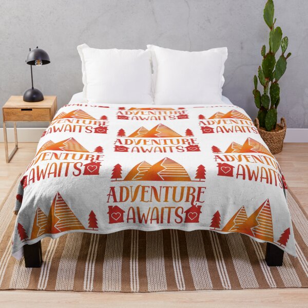 Item preview, Adventure Awaits Camping Trips I love Camping Hiking Camping Tree Mountains Tent Art Design Happy Apparel Essential Inspiration Joy Mood Funny designed and sold by DesignByHeartUK.