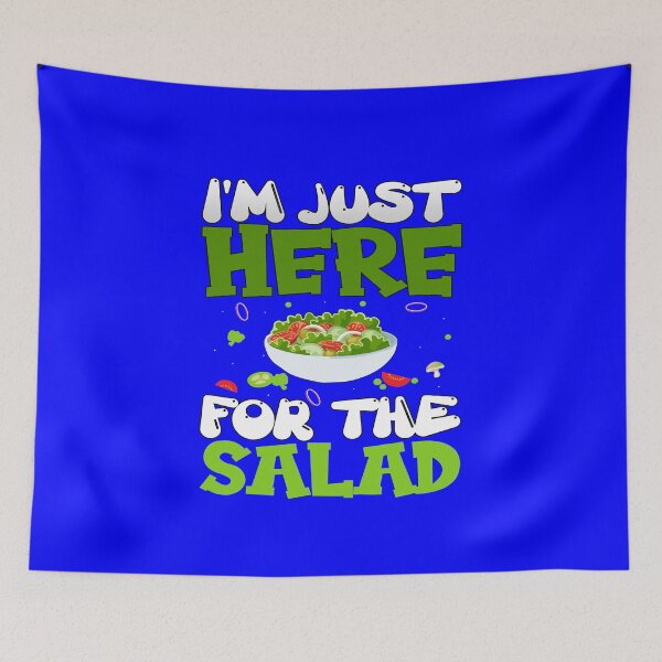Item preview, Vegetarians Veggie I'm Just Here For The Salad Funny Vegan Pun designed and sold by fantasticdesign.