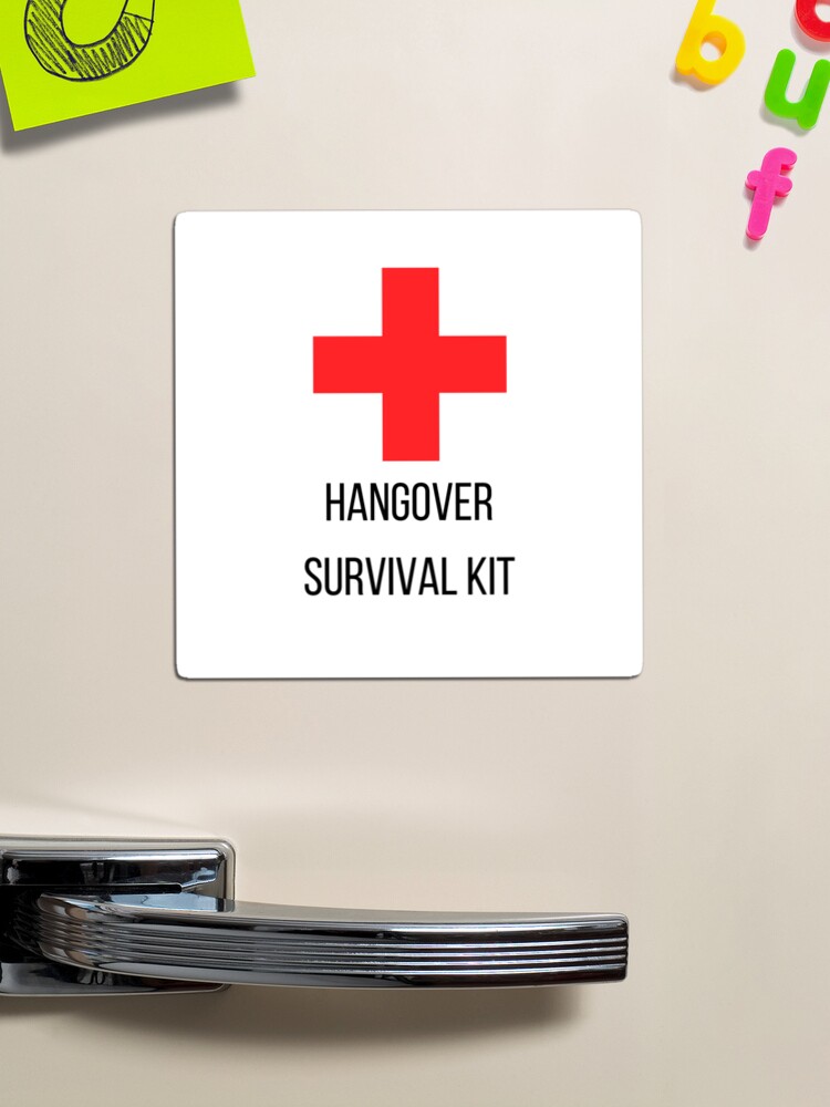 hangover-survival-kit-magnet-for-sale-by-avantmarket-redbubble