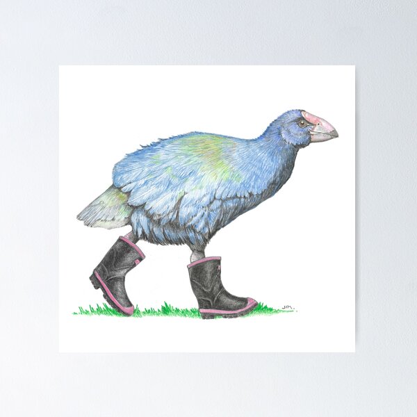 Item preview, Takahe in Gumboots designed and sold by JimsBirds.