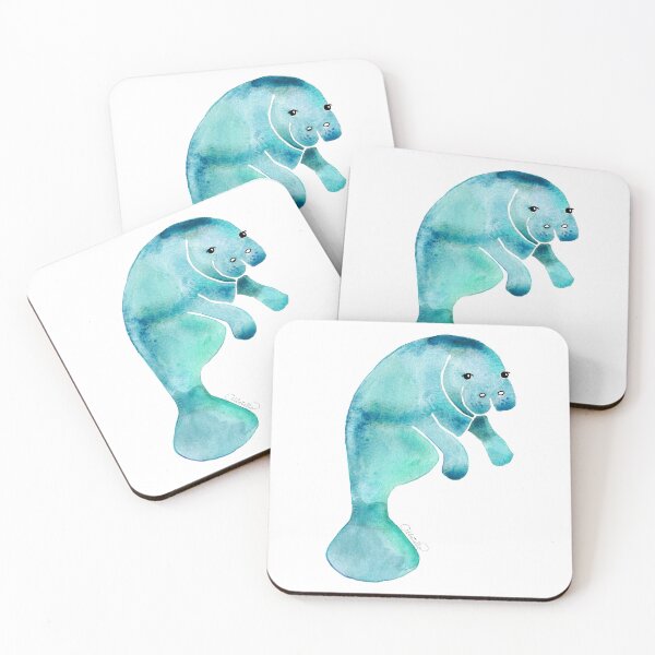 Item preview, Manatee 1 - Aqua - 1Sea Cow designed and sold by Barbara Abbatiello.