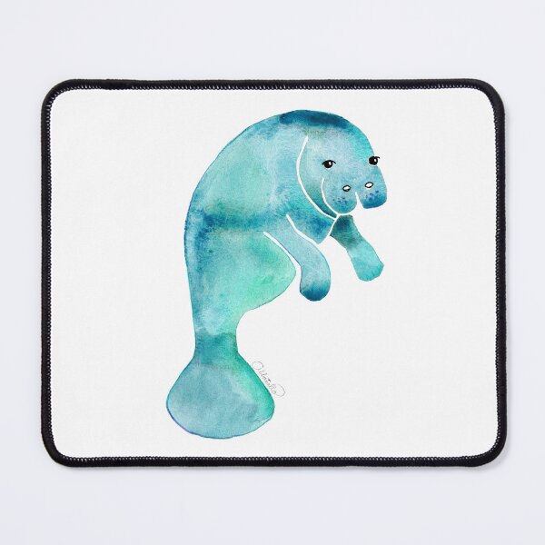 Item preview, Manatee 1 - Aqua - 1Sea Cow designed and sold by Barbara Abbatiello.