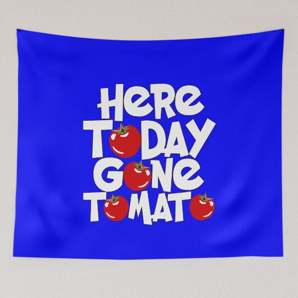 Item preview, Vegetarians Veggie Here Today Gone Tomato Funny Vegan Pun designed and sold by fantasticdesign.
