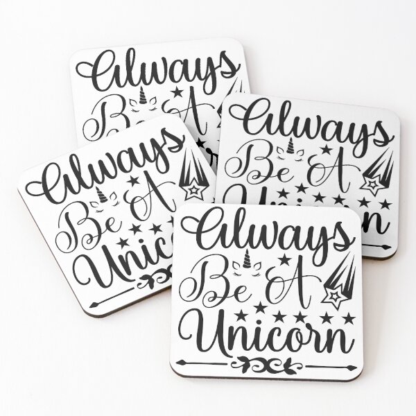 Item preview, Always Be a Unicorn Fun Summer Unicorn Pony Funny Love Valentine Summer Gift Art Design Happy Life Apparel Essential Motivation Inspiration Joy Mood  designed and sold by DesignByHeartUK.