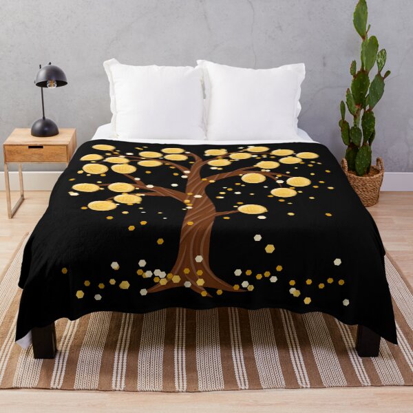 Item preview, Isolated tree with gold coins  designed and sold by ReflectedCrafts.