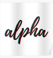 Retro 3D - Alpha Poster
