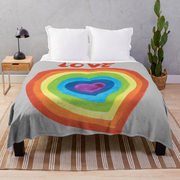 Item preview, Rainbowed Heart LOVE designed and sold by nastiaart.