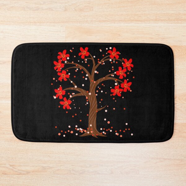 Item preview, Tree with big red  flowers  designed and sold by ReflectedCrafts.