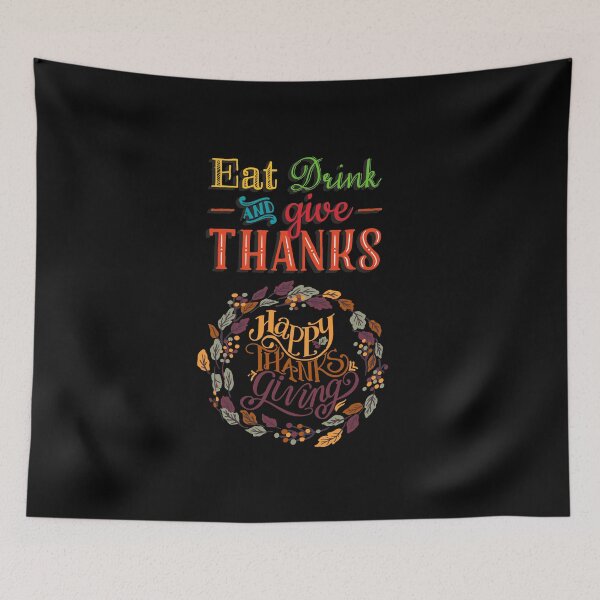 Item preview, Eat Drink And Give Thanks Happy Thanksgiving designed and sold by teewearstyle.