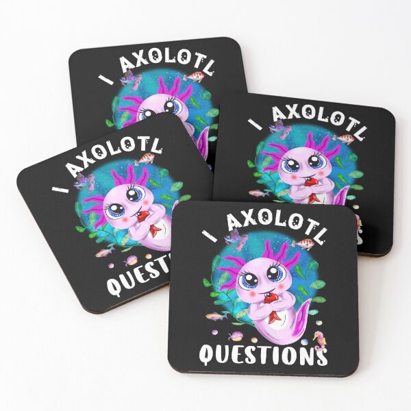 Item preview, I Axolotl Questions, Cute Axolotl Quote designed and sold by orangeblue21.