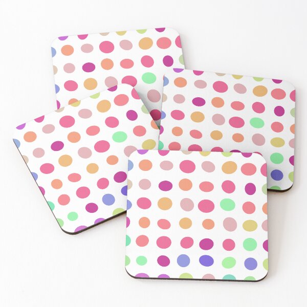 Item preview, colourful polka dat, polkadot, spotty, spots, modern art, wall art designed and sold by MarJul.