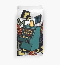 Retro arcade game machine. Duvet Cover