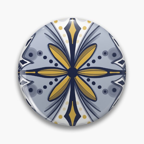 Item preview, Blue and yellow portuguese tiles designed and sold by MartaCrokis.