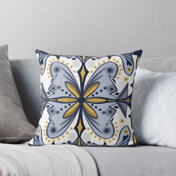 Item preview, Blue and yellow portuguese tiles designed and sold by MartaCrokis.