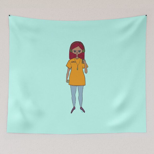 Item preview, Cute Autistic Girl (blue) designed and sold by misslovelymess.