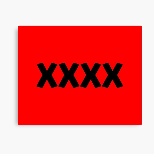 Red Xxxx - Xxxx Canvas Prints for Sale | Redbubble