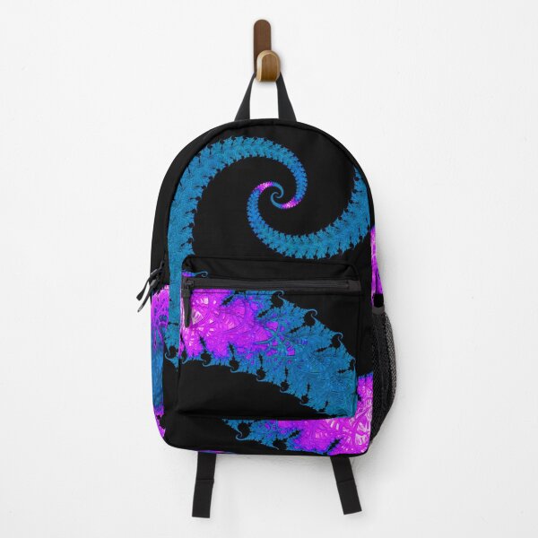 Item preview, Twin Fibonacci Spiral in Purple and Blue - Fractal Art designed and sold by LaRoach Digital Arts.