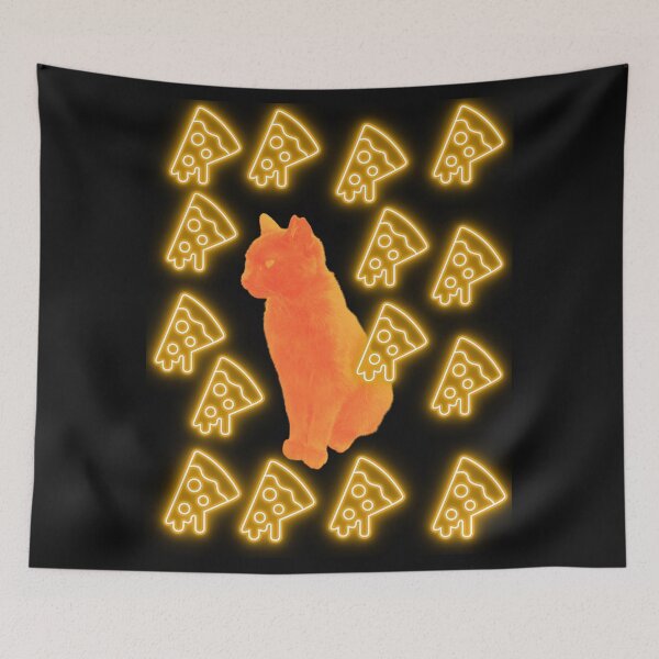 Item preview, Cat Eating Pizza designed and sold by boomantique.
