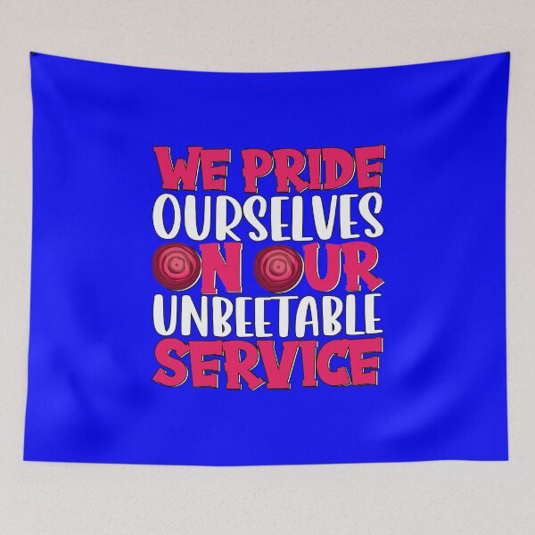 Item preview, Vegetarians Veggie We Pride Ourselves On Our Unbeetable Service Vegan Pun designed and sold by fantasticdesign.