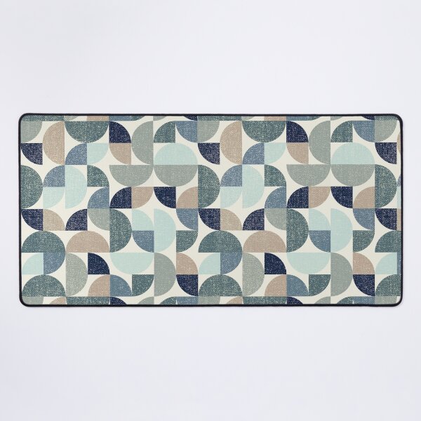 Item preview, Mid Century Modern Circle Shapes, Ocean Tones by Brittanylane designed and sold by Brittany Lane Allen.