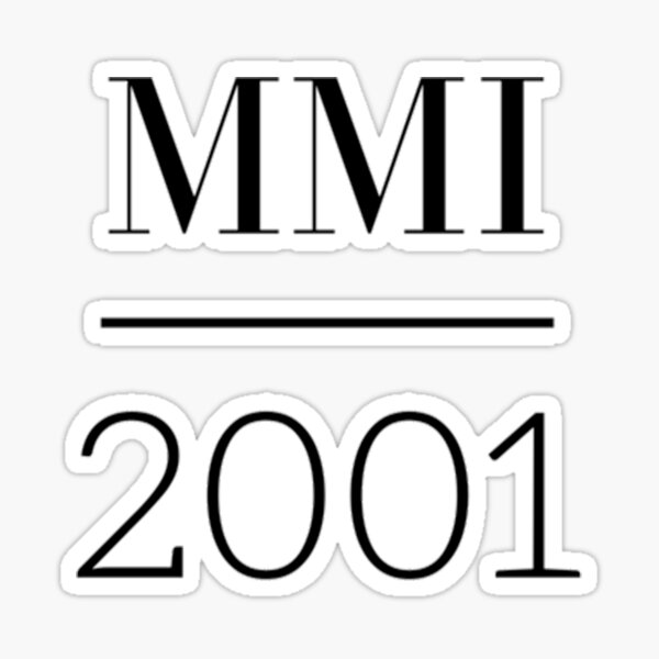 roman-numerals-2001-mmi-numbers-sticker-for-sale-by