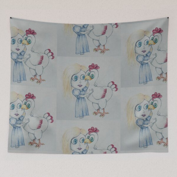 Item preview, The girl who loved chickens designed and sold by RachelGrubb.