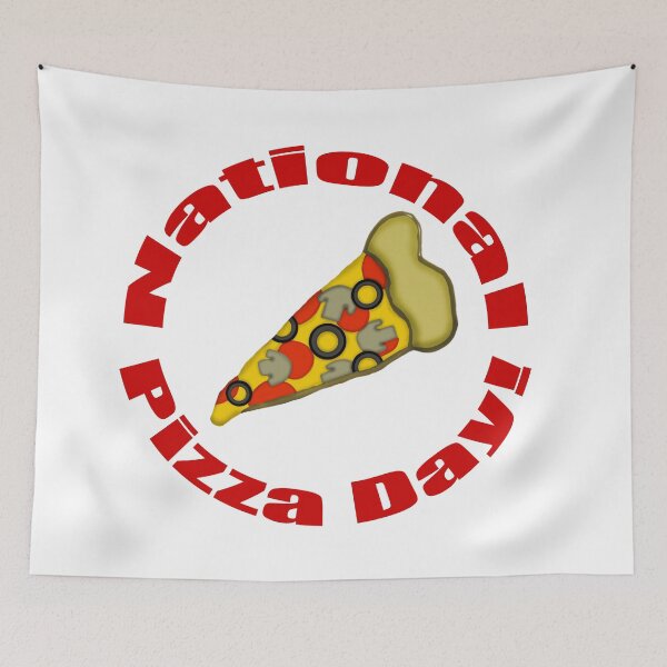 Item preview, National Pizza Day! designed and sold by blakcirclegirl.