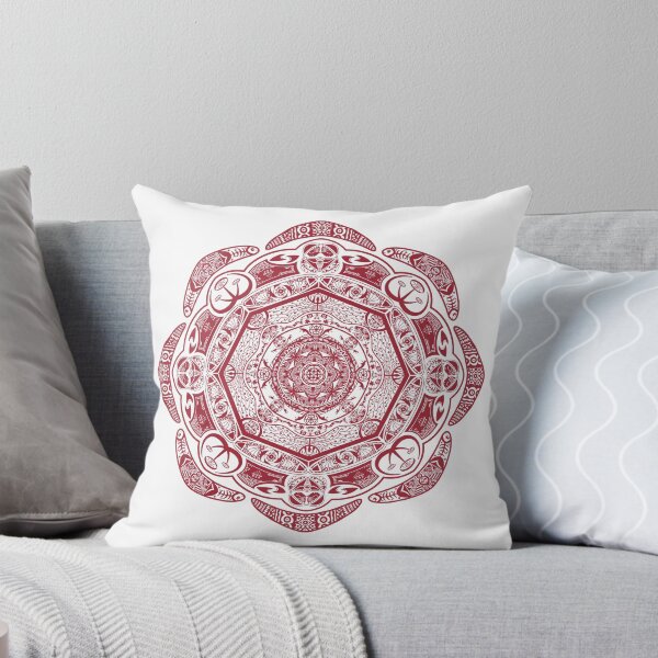 Aperçu de l'œuvre Red mandala créée et vendue par DomaDoma.