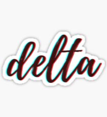 retro 3D - delta Sticker