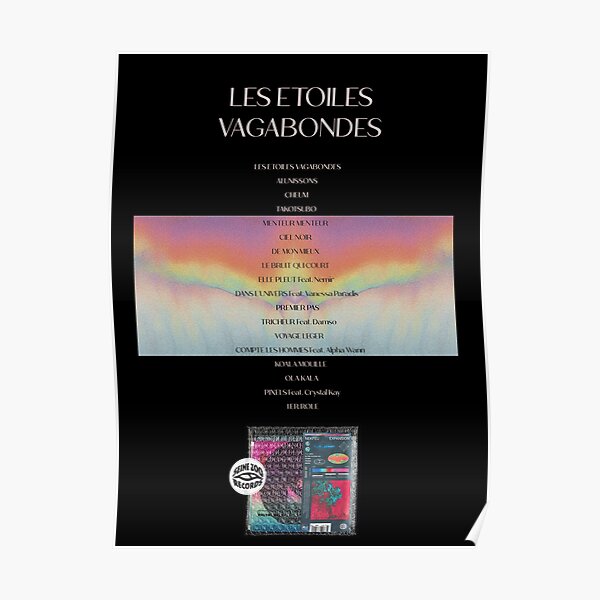 AFFICHE NEKFEU LES ETOILES VAGABONDES Poster