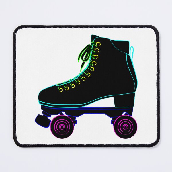 Item preview, Roller skates shoes derby, Wrotki Rollschuhe Roll schuhe Roll schuhe Boots retro old school sport. Contour lines drawn, drawing illustration graphics designed and sold by Marcin Adrian.