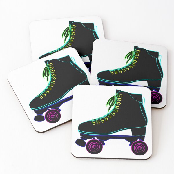 Item preview, Roller skates shoes derby, Wrotki Rollschuhe Roll schuhe Roll schuhe Boots retro old school sport. Contour lines drawn, drawing illustration graphics designed and sold by Marcin Adrian.
