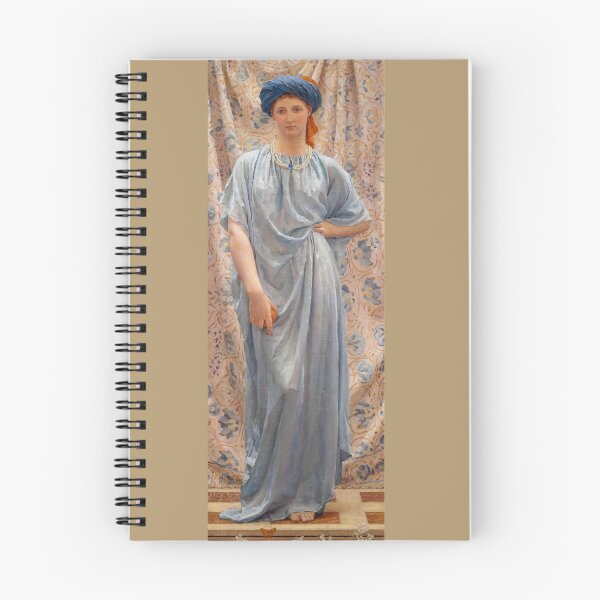 Item preview, Sapphires (1877) Albert Joseph Moore  beautiful girl in blue dress orange holding designed and sold by TeeARTHY.