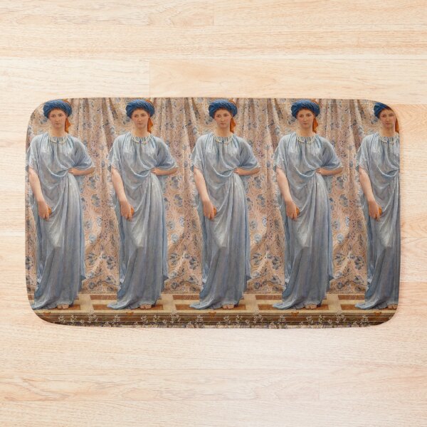 Item preview, Sapphires (1877) Albert Joseph Moore  beautiful girl in blue dress orange holding designed and sold by TeeARTHY.