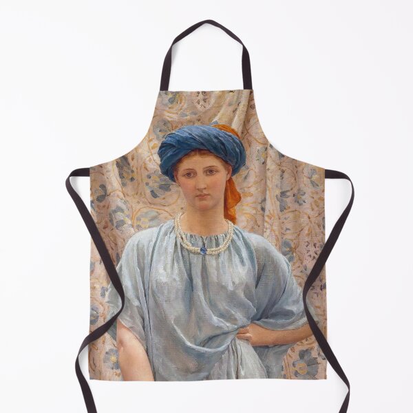 Item preview, Sapphires (1877) Albert Joseph Moore  beautiful girl in blue dress orange holding designed and sold by TeeARTHY.