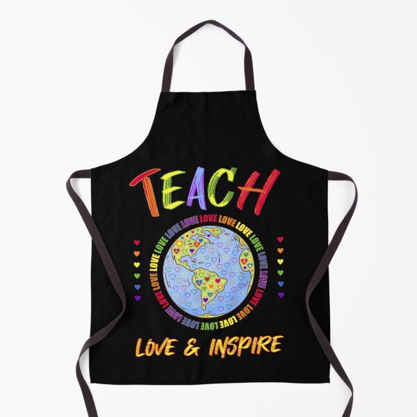 Item preview, Teacher Ally LGBT Love Inspire Rainbow Hearts designed and sold by artfulnotebook.