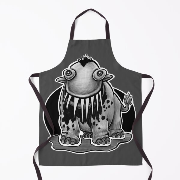 Item preview, Black Spotted Toothy Monster Creature - Grayscale designed and sold by CreatureSketch.
