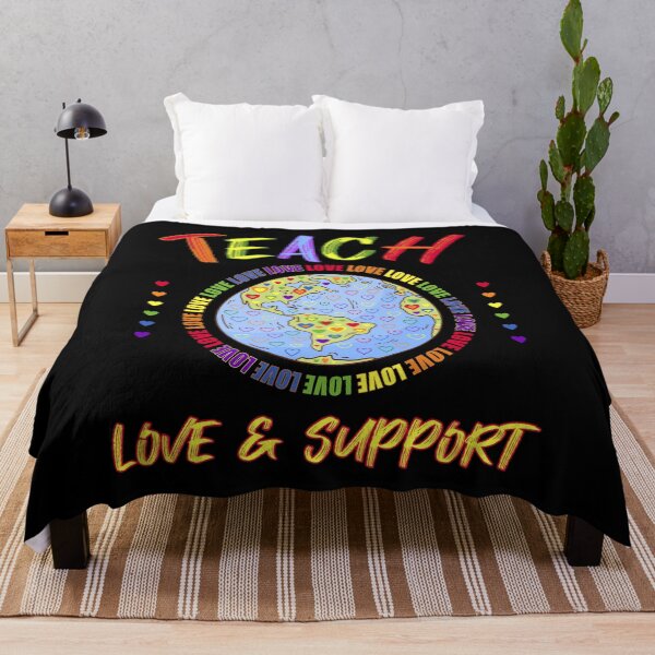 Item preview, Teach LGBT Love Support Rainbow Hearts Love Inspire designed and sold by artfulnotebook.