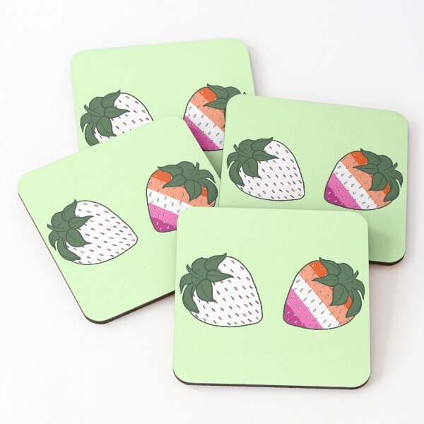 Item preview, LGBTQ+ Pride Month Strawberries - Lesbian Flag designed and sold by sophkf-designs.