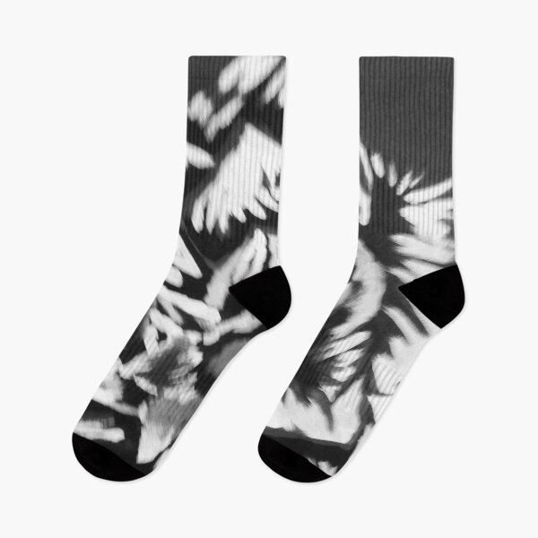 Item preview, Black and White Abstract Flowers designed and sold by LBlaze.